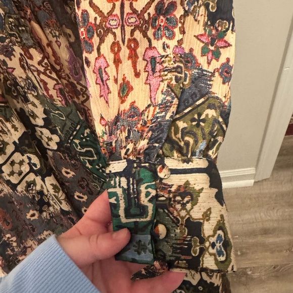 NWOT Multicolor Bohemian Zara Maxi Dress - Picture 2 of 6